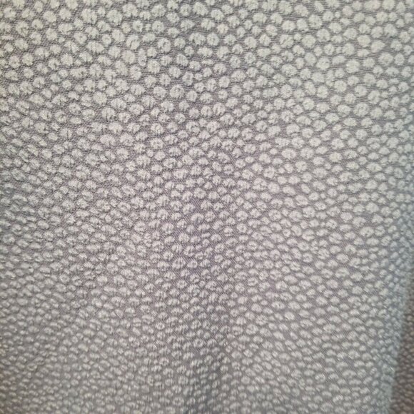 Francesca Italy Womens Textured Flutter Sleeve Top Blouse Small Blue Hi-Low - Picture 7 of 7